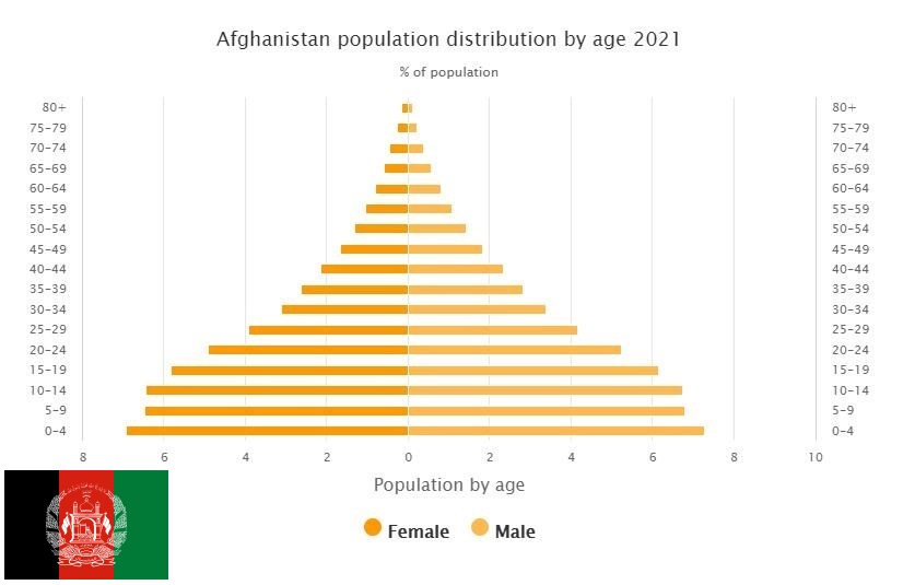 Afghanistan Population Distribution by Age