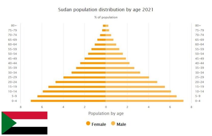 Sudan Population Distribution by Age